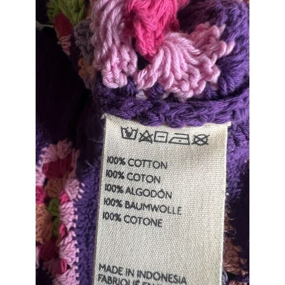 FLOOK Frances Long Shorts Purple Combo Size Medium Colorful - Picture 6 of 6